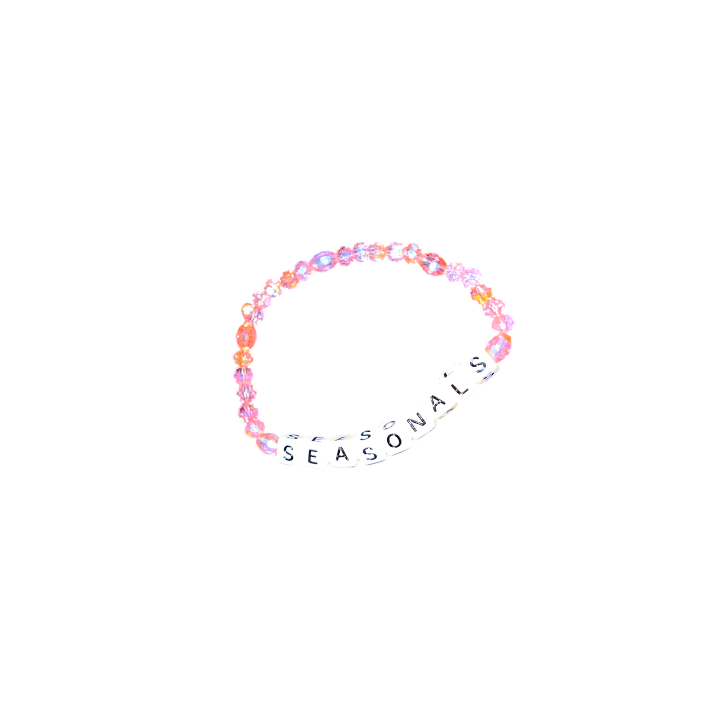 Gemstone Letter Bead Bracelet